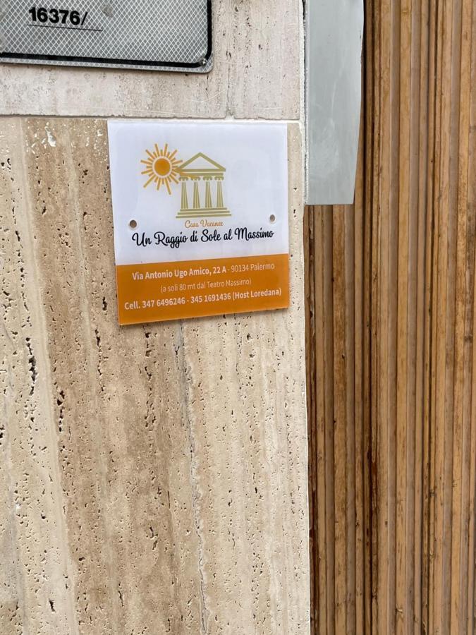 Apartamento Un Raggio Di Sole Al Massimo Palermo Exterior foto